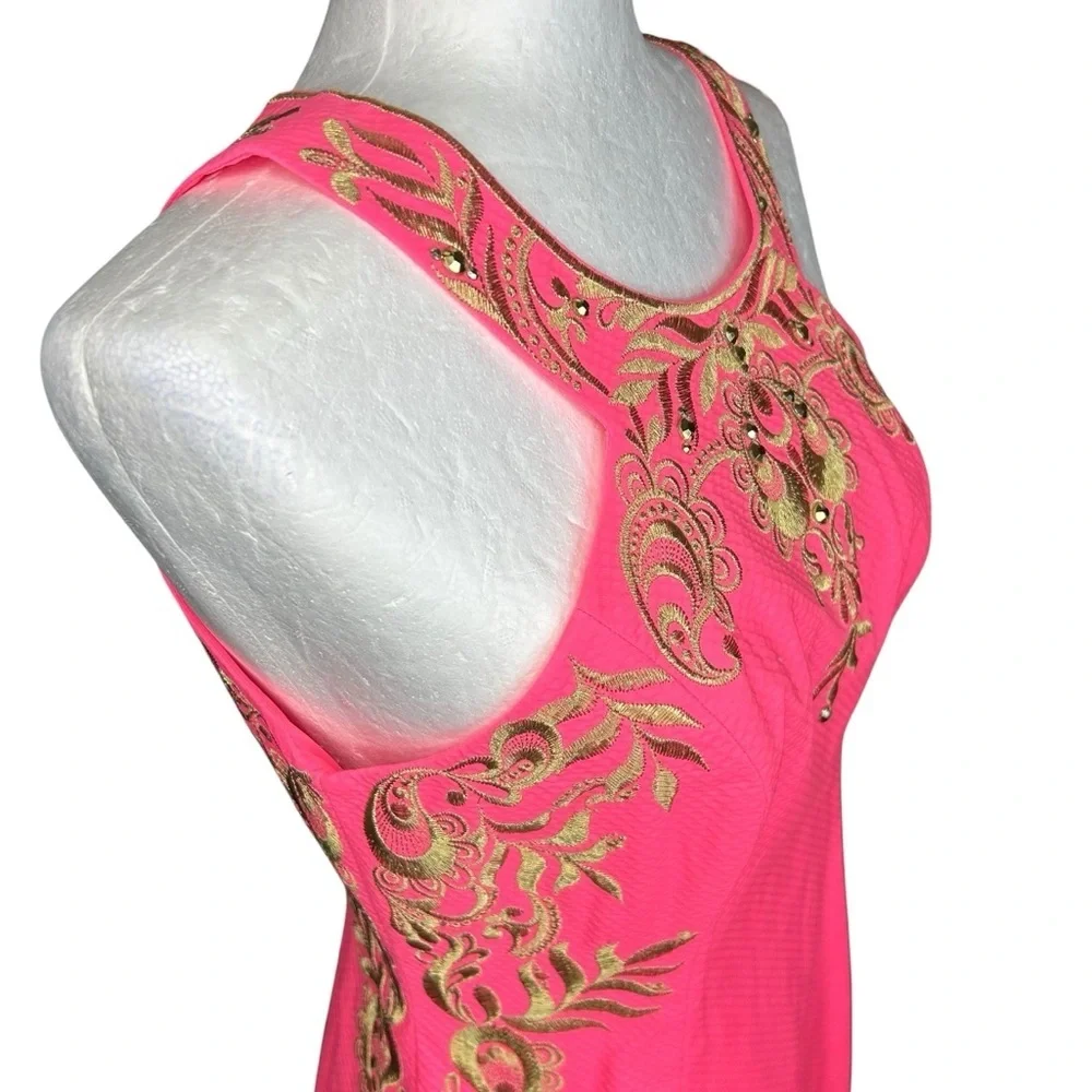 NEW Lily Pulitzer Tina Embroidered Shift Dress 2 Cruise Resort Old Money